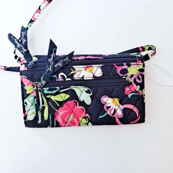 Vera Bradley Retired Ribbons Wallet Crossbody - Picture 4 of 4